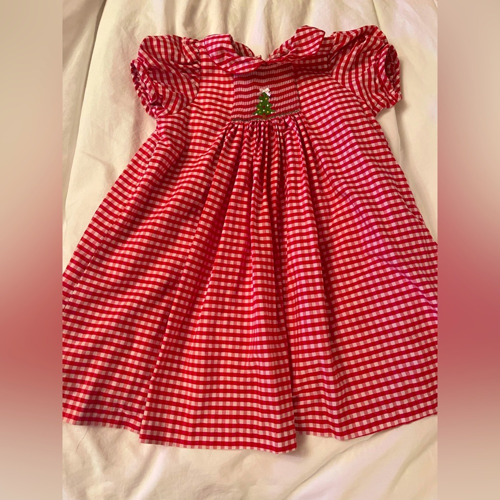 Southern Sunshine Smocked Christmas Dress